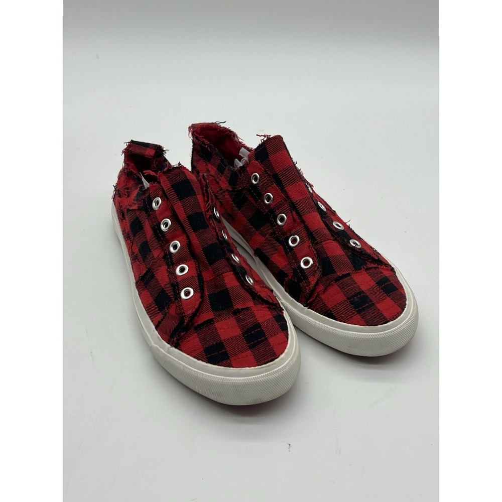 Corkys Babalu Size And 10 Slip on Womens Shoes Plaid NwOB